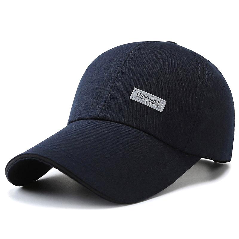 Șapcă de Baseball cu Bor Lung Versatilă Culoare Solidă Șapcă Tip „Dad Hat” Reglabilă Pălărie de Soare Bărbați Femei