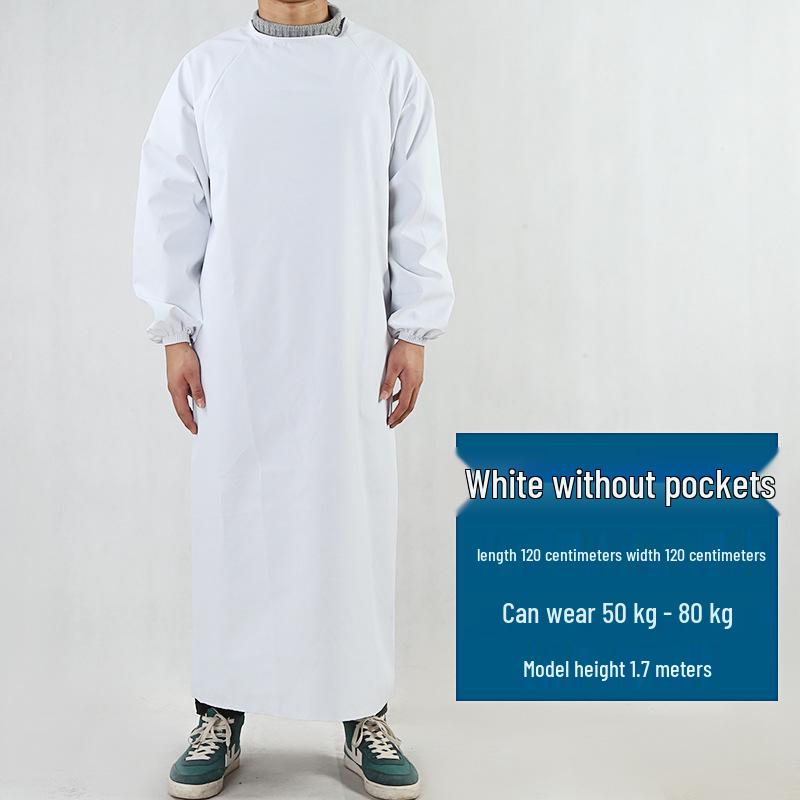 Unisex Waterproof Oil-Proof Long Sleeve Apron for Kitchen and Home