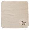 Kanahei's Small Animals Usagi & Pisuke Embroidered Imabari Hand Towel 2-Piece Set (Pink & Greige)  Mini Towel Handkerchief [Softly Communicating
