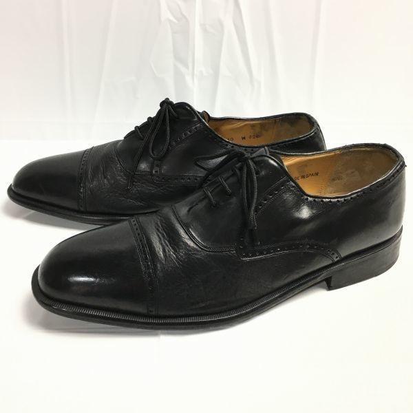 80s90s? Vintage Mezlan Size 10W (28.0cm) Made In Spain Cap Toe Business Shoes Black Men's(USED)