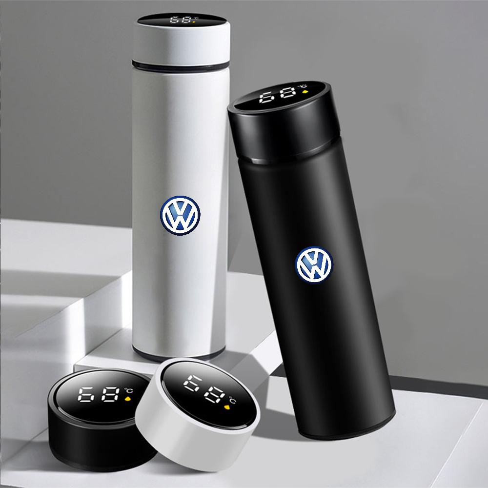 Intelligent Stainless Steel Temperature Thermos Cup For Volkswagen VW Rline Golf 5 7 Passat b6 Jetta Scirocco T-cross Polo GTI