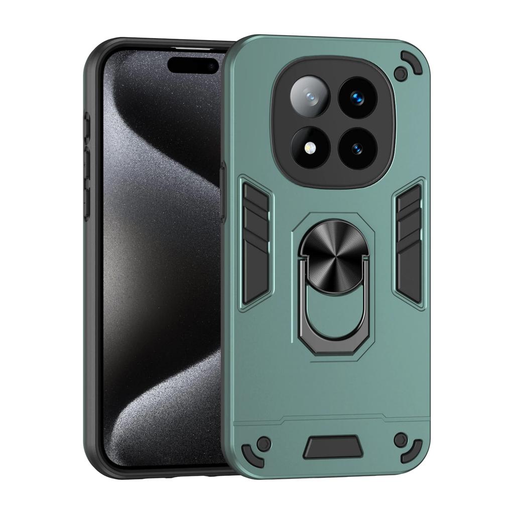Military Armor Shockproof Case for Xiaomi Redmi Note 14 Pro 5G Note 14 Pro+ Plus Protective Cover Ring Stand Holder Fundas Coque