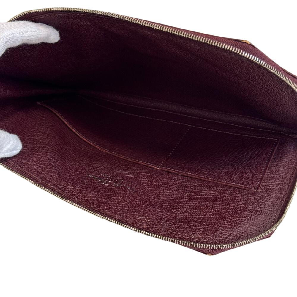 Camille Fournet CamilleFournet leather Clutch bag Bordeaux leather Used