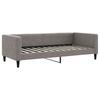 Pull Out Daybed with Drawers Taupe 90x200 Cm Fabric