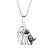Trendy Black Dog Pendant Necklace For Women Puppy Dog Mom Necklaces Animal Pet Jewelry Accessories