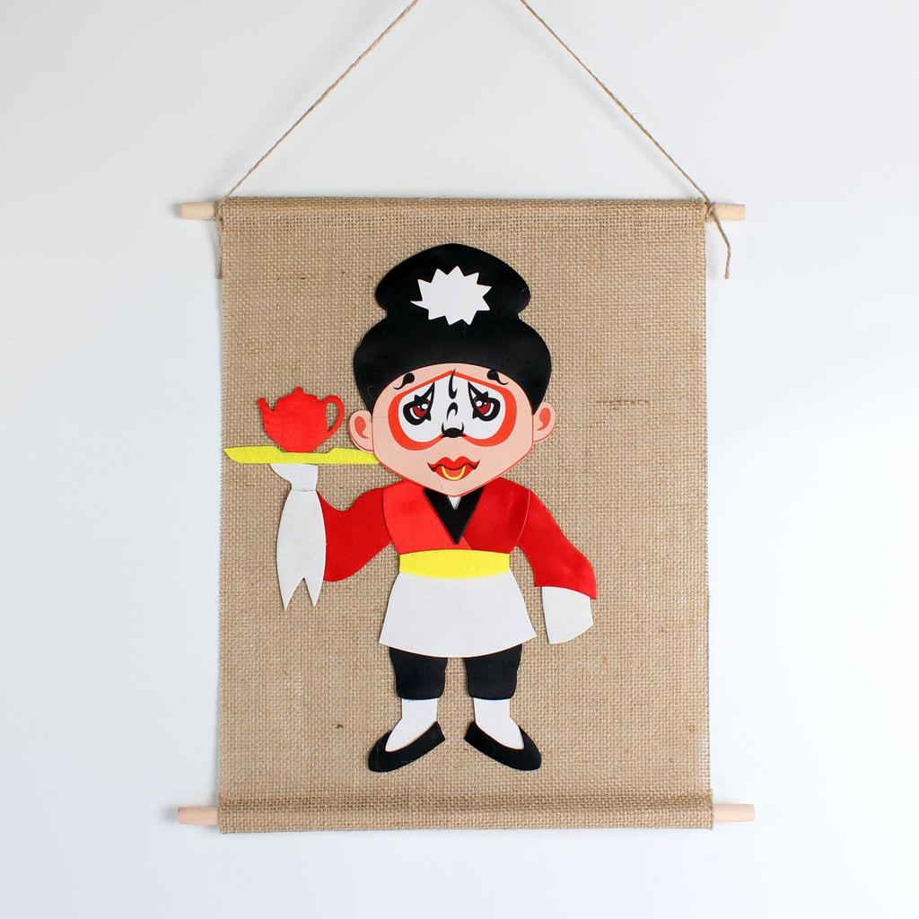 Dziecięcy Zestaw do Samodzielnego Tworzenia Masek Opery Pekińskiej: Rękodzieło na powrót do szkoły z tutorialem