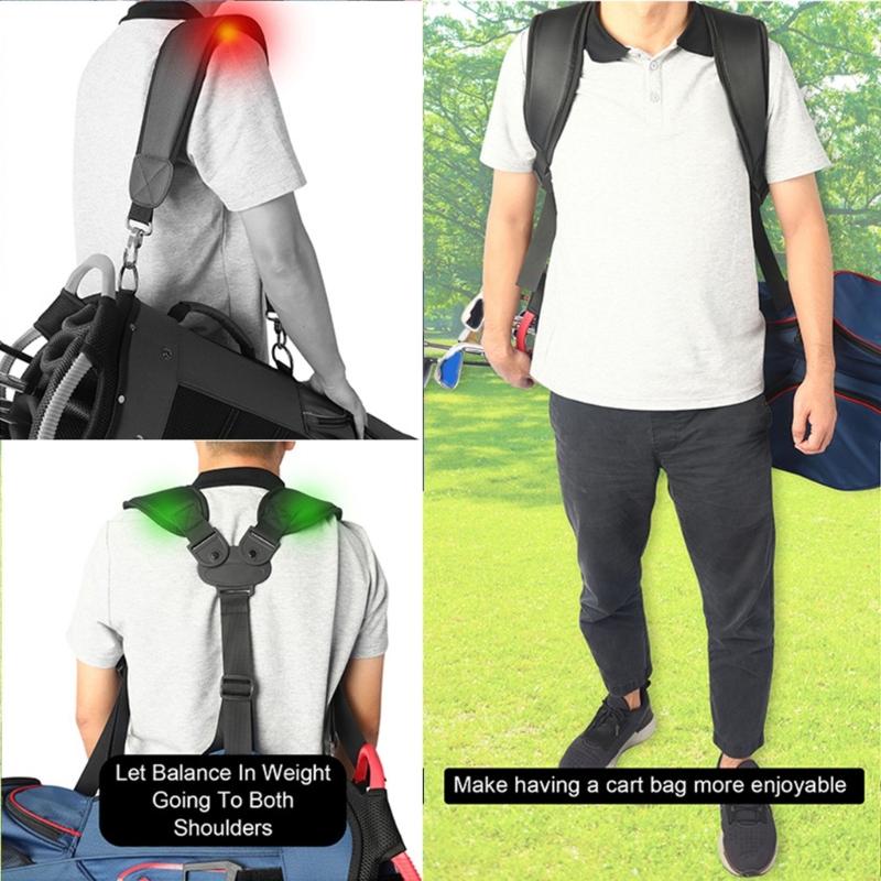 Universal Golf Bag Double Shoulder Straps Golf Carrying Bag Strap Durable