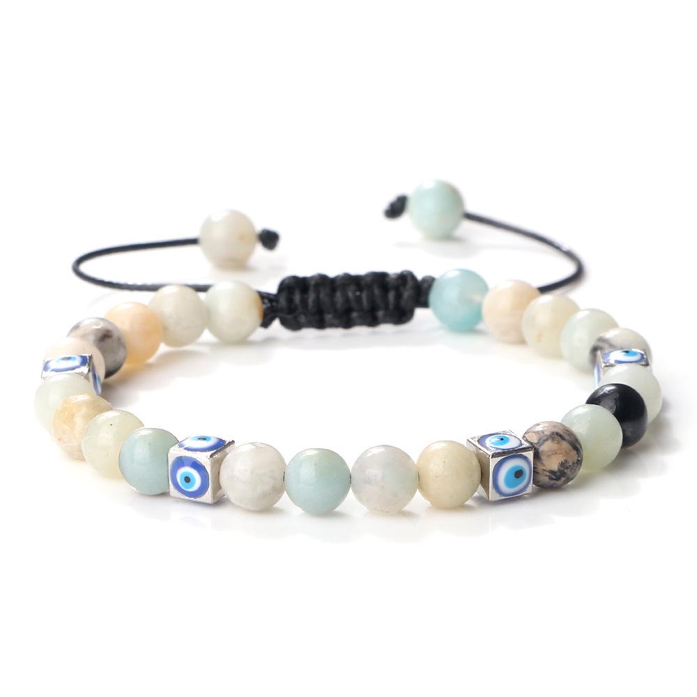 Unisex Handwoven Evil Eye Commuter Bracelet