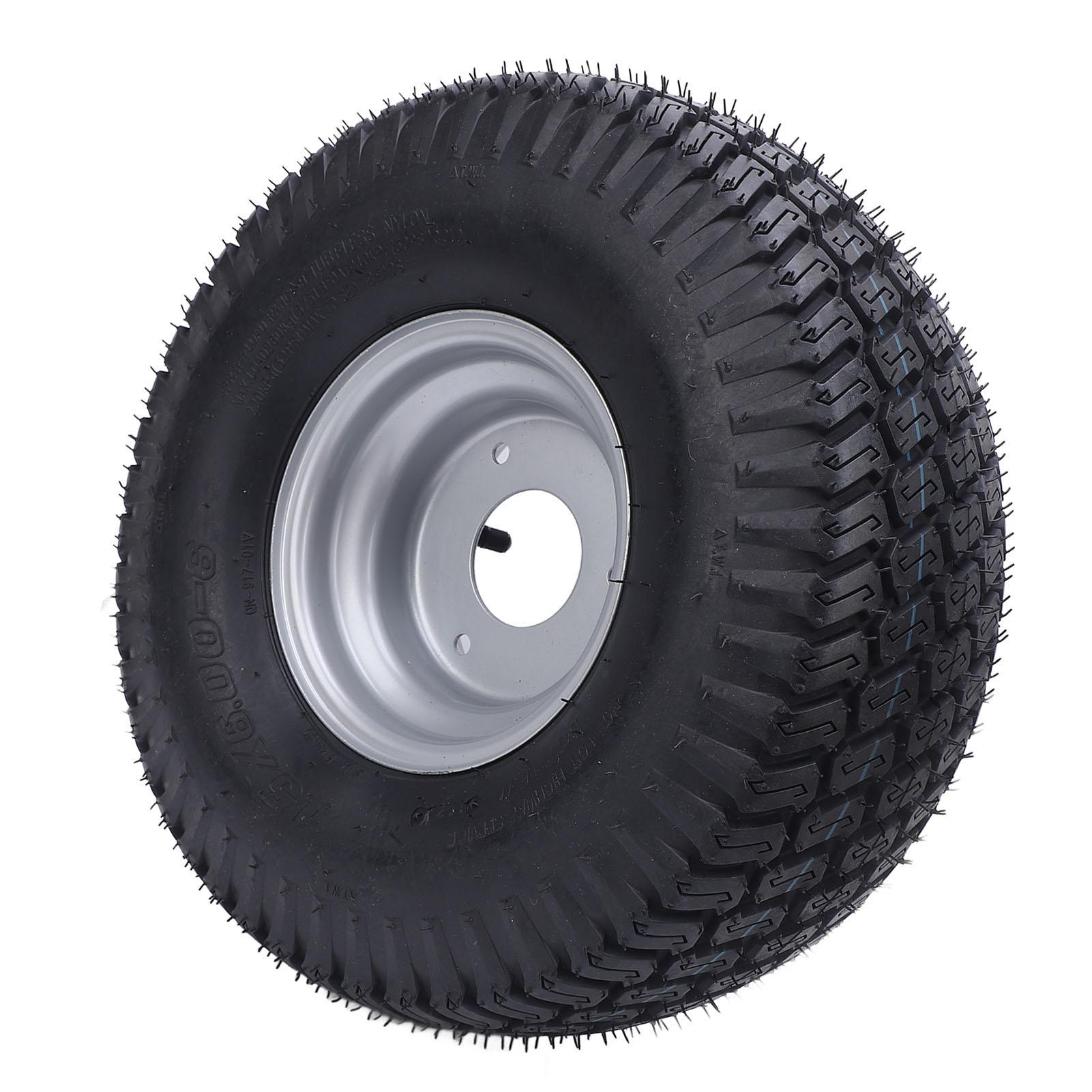 

15x6.00 6 6дюймове Переднє Колесо в Зборі Гумова Суміш Покращений Контроль Тяги для Садового Трактора Газонокосарки