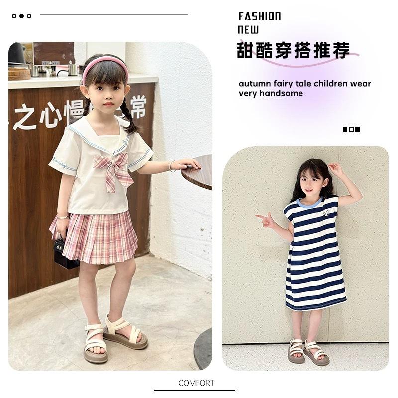 Girls shoes children's princess Roman sandals 2025 new summer summer sports girls soft-soled beach shoes