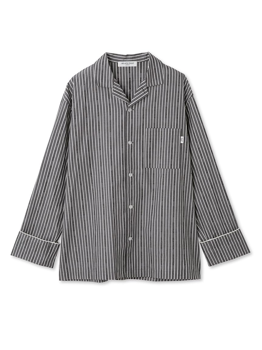 

Gelato Pique Homme Striped Jacquard Shirt PHFT231988 GRY M Men s сірий колір