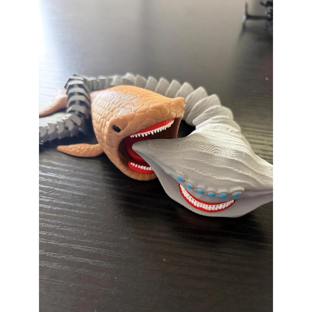 Nowe Figurki Modelowe do Druku 3D Sea Eater Bloop Gran Maja Zabawka Prezent na Boże Narodzenie Ruchome Stawy Głębinowy Bloop Potwór Morski Figurki