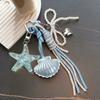 Bag Charm Starfish Bag Pendant Cute Leather Shell Decorative Fashion Braided Rope Bag Gift All-purpose Accessory