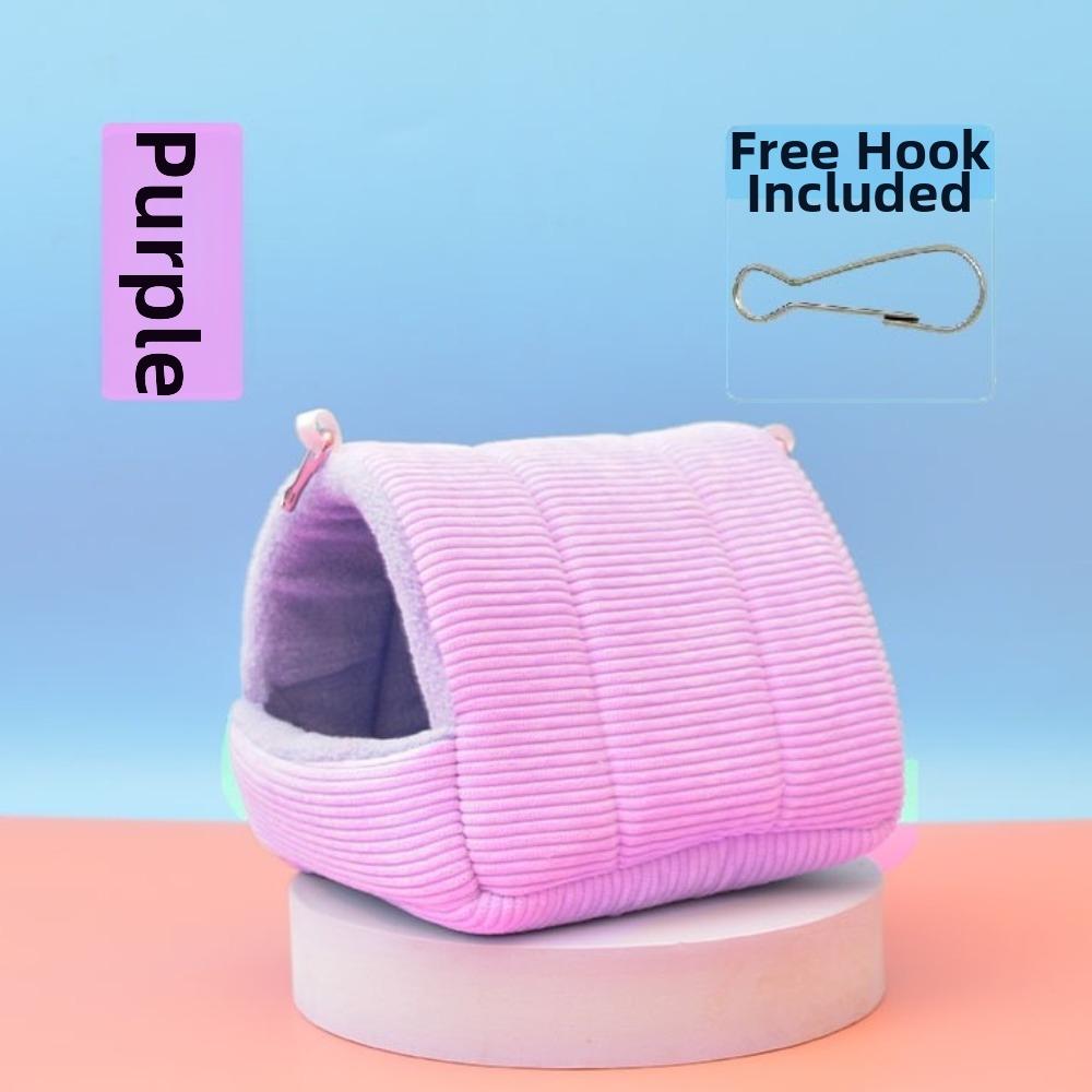 Tent Design Hamster Hammock Corduroy Small Pet Bed New Plushie Parrot Nest for Winter