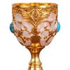 Medieval Goblet for Ceremonial Use, Zinc Alloy Wine Cup, Engraved Gift Item