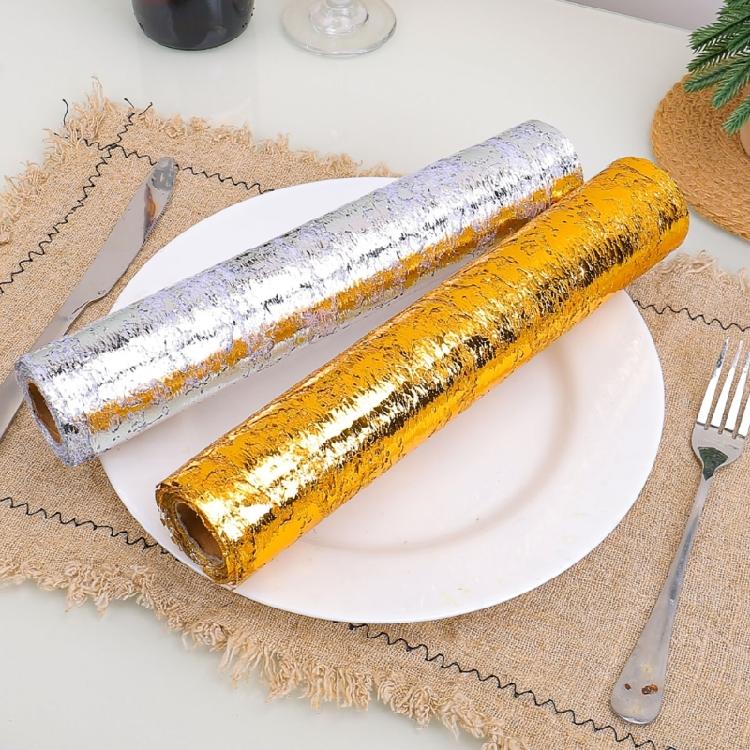 Elegant Gold and Silver Meshes Fabric Roll For Enhancing Event Ambiances Suitable For Wedding And Party Decorations