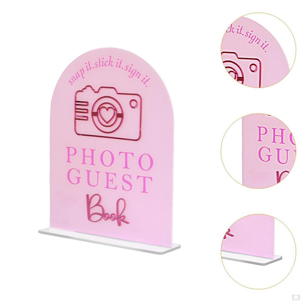 Acrylic Sign for Wedding Events and Reception Table Keepsake Decoration