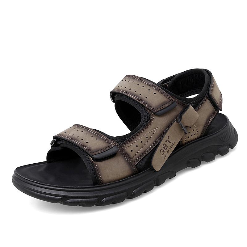 

Fashion British Style Soft Sole Comfortable Sandals Fashionable Men s Casual Shoes Hollowed Out Men s Beach Camping Shoes Breathable 44
