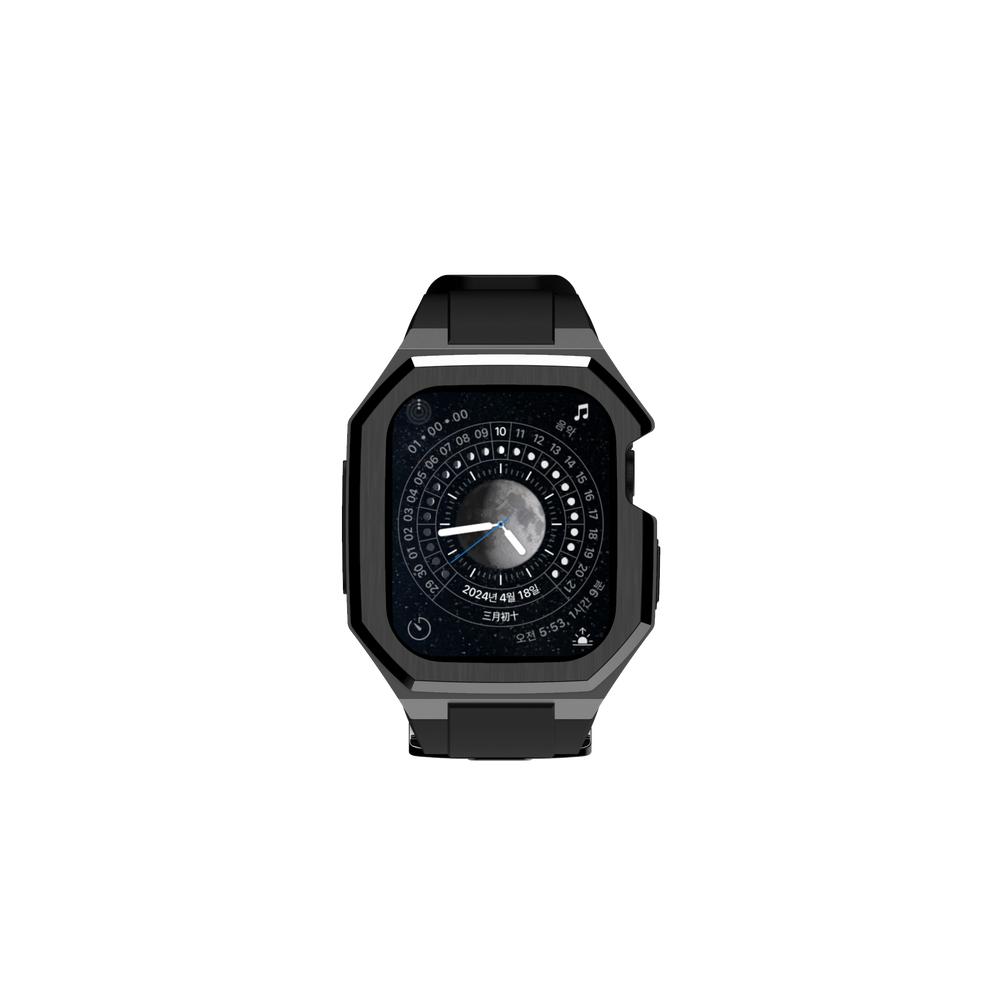 Haendihaendeu Handy Watch X Apple Watch Stainless Steel Full Cover Case Metal Strap For Apple Watch Ultra 46Mm