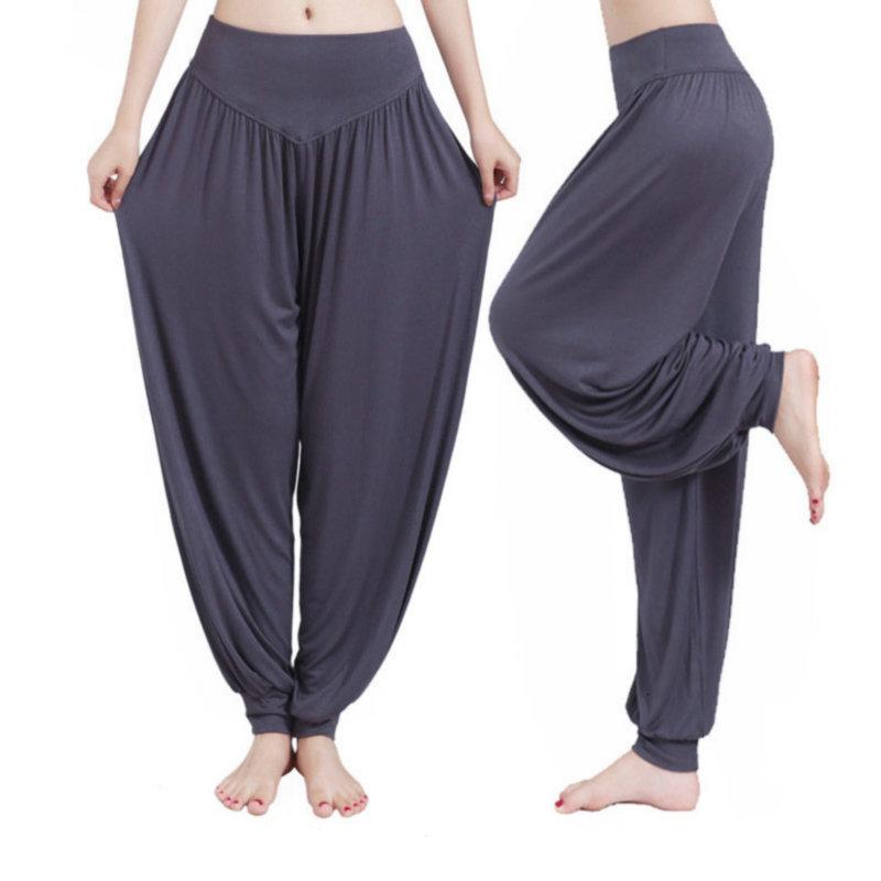 Dance Pants Women's Modal Loose Feet Dancing Wide-Legged Leotards Latin Yoga Practice Long Trousers Soft Modal Home Pants N24