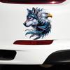 QT2361#15cm Handsome Wolf And Eagle Car Sticker, Suitable for Laptop, Car, Truck, Van, SUV, Motorcycle, Bumper, Window