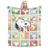 Snoopy & Woodstock Pattern Blankets  Fleece Funny Soft Throw Blankets for Bedspread  Winter