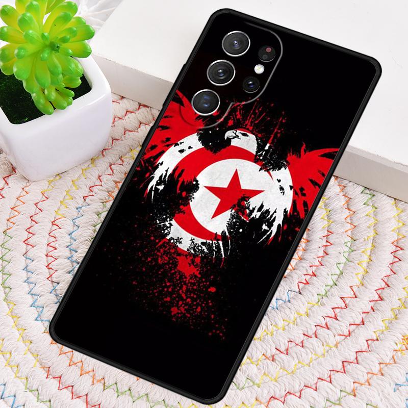 Tunisia Flag Map soft TPU Phone Case For Samsung Galaxy note 10 pro S26 S25 S24 S23 S22 Ultra Plus S21 FE S20 Shockproof Cover