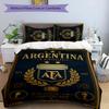 3pcs Argentina Football Pattern Bedding Set Duvet Cover Set Includes Duvet Cover &pillowcases,perfect All Season Bedroom Decoration&gift
