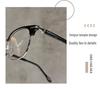 Ultra-Light Semi-Rimless Prescription Glasses for Men & Women - Stylish and Adjustable Eyewear Frames