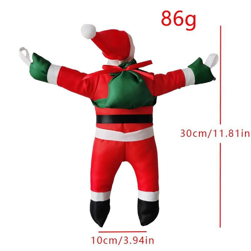 Weihnachtsmann Kletterseil und Leiter Dekoration