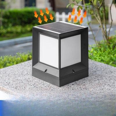 Nufeng Outdoor ABS Kabelgebundene Gartenpfostenkappe Lampe