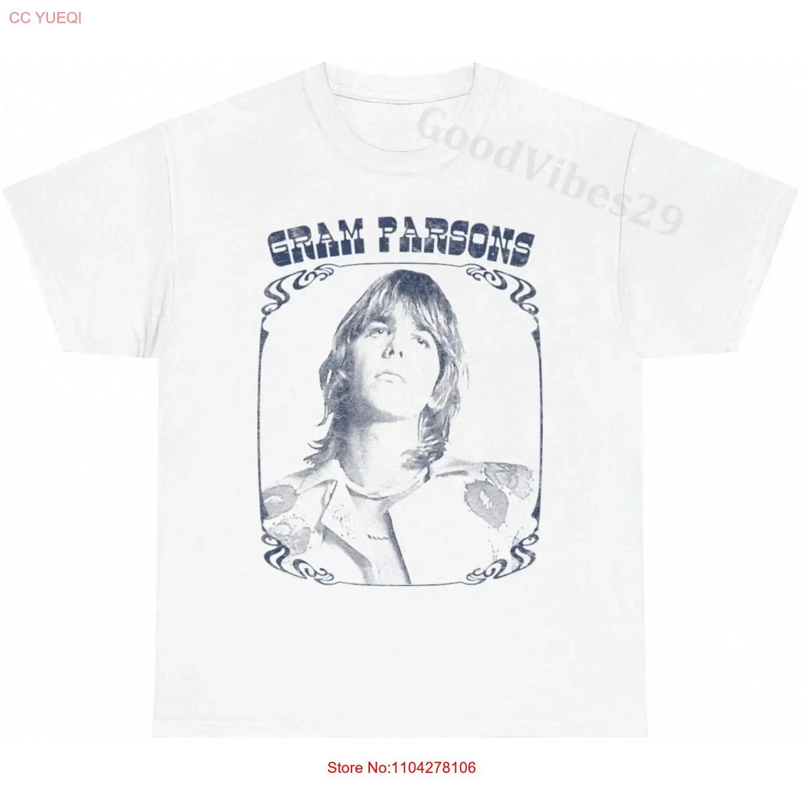 

Gram Parsons Retro Aesthetic USA Country Rock T Shirt S 5XL vintage Washed fashion Top For Everyday Wear Slightly Breathable S разноцветный