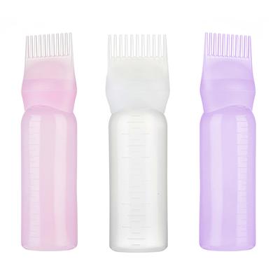 3 Farben Haarfärbemittel-Applikator, Pinselflaschen, Färbe-Shampoo-Flasche, Ölkamm, Haarfärbemittel-Flaschenapplikator, Haarfärbemittel, Styling-Werkzeug
