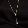 2024 Trendy 925 Sterling Silver Plated Cross Necklace for Women - Simple, Elegant, Cold Aesthetic Collarbone Chain