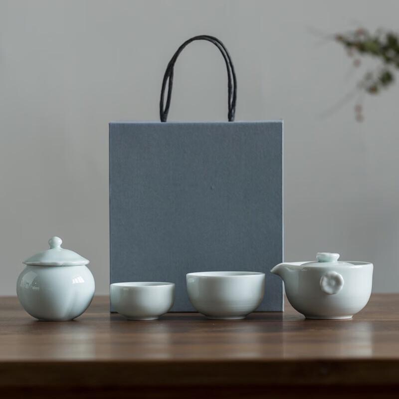 Fangran Auspicious Cloud Ruyi Celadon Tea Set