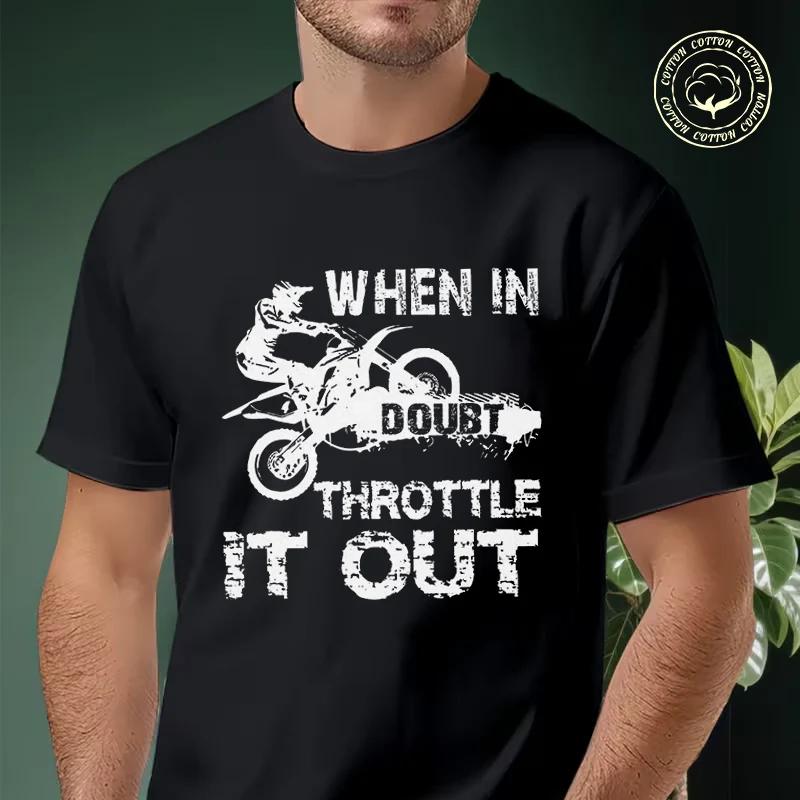 Men Cotton Casual T-shirts Motocross Riding Theme Tee Men s Summer Cycling Sportswear Tops
