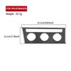 For Volkswagen VW Sagitar — LHD Real Carbon Fiber Central AC Button Panel Cover Trim Sticker Interior Decal Accessories