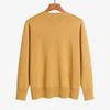Women Sweater Coat V-neck Long Sleeve Single Breasted Knitting Sweater Solid Color Ribbed Trim