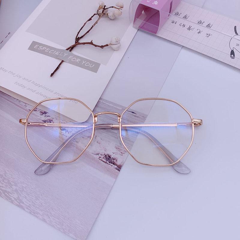 Regular Polygon Women Men Glasses Lady Premium Retro Myopia Optical Mirror Eyewear -0.5 -1.0 -1.5 -2.0 -2.5 -3.0 -3.5 -4.0