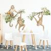 Cartoon Cute Animal Wall Stickers Decorations for Bedroom Girls Wall Art Home Sweet Decore Living Room Monkey Climbs Tree DIY