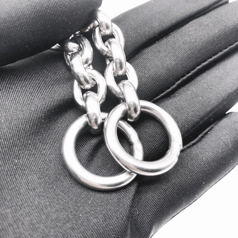 304 Stainless Steel Round Chain Dog Collar Medium Large Dogs German Shepherd Golden Retriever Training