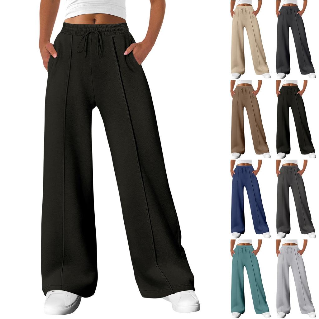 Women's High Waisted Wide Leg Sweatpants Casual Yoga Jogger Pants