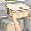 Clear Dumpling Storage Container With Manual Date Timer Stackable Designs Accessory for Efficient Freezer Organization