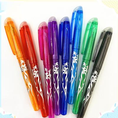 8Pcs Erasable Gel Pen 0.5mm Colorful Washable Handle Magic Erasable Pen Refills for School Writing Tools Kawaii Stationery