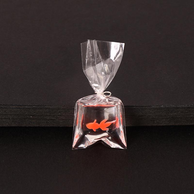 DIY Resin Goldfish Water Bag Keychain Pendant