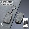 Metal + Leather Car Key Case Cover Shell For Vw Volkswagen Magotan Passat B8 For Skoda Superb Kodiaq A7 Tiguan Mk2 Cc