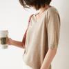 Women's V-Neck Knit Pullover Sweater, Mid-Sleeve, Plush Base Layer, Autumn Style