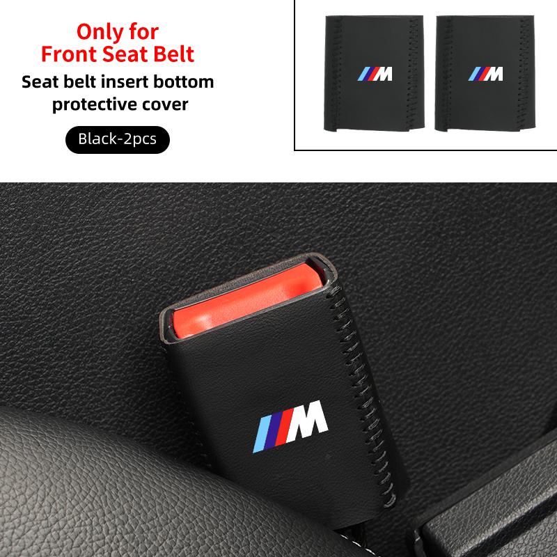 2025 Hot Car Styling Leather Seat Belt Buckle Protector For BMW 1 2 3 5 7 Series X1X2X3X4X5X6G20 G30 G11 G12
