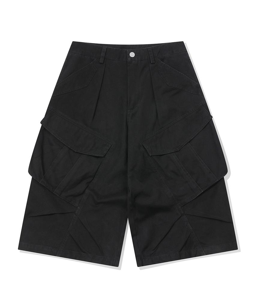 CPGN STUDIO Bermuda Cargo Cutout Pants Black