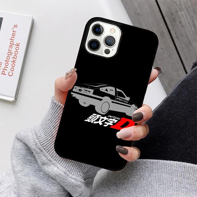Initial D Mobile Phone Cases Cover For iPhone 17 Air 16e 15 14 12 13 11 Pro MAX apple Plus Coque